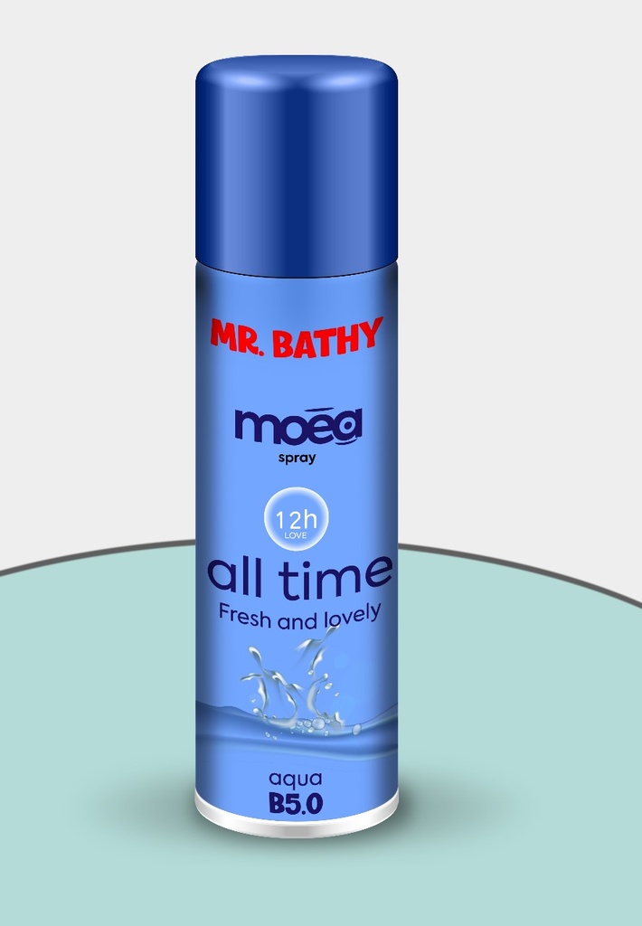 Mr. Bathy Room Freshener B5.0 225ml - Aqua Blue 