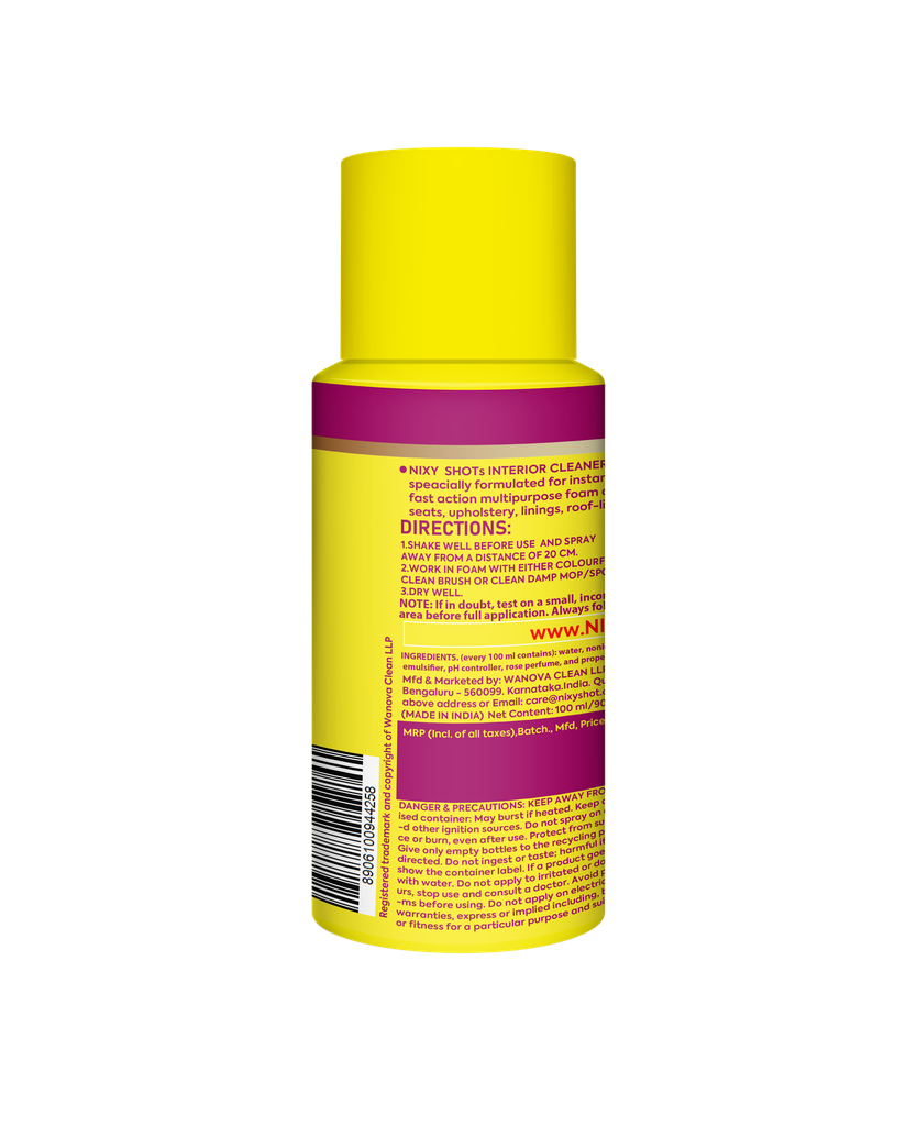 NIXY Multi Purpose Interior Cleaner Citrus Spray- 100 ml