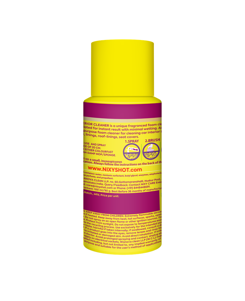 NIXY Multi Purpose Interior Cleaner Citrus Spray- 100 ml