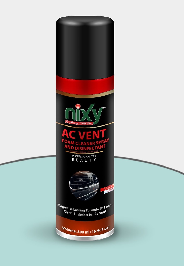 Nixy Car Ac Vent Foam Cleaner and Disinfectant - Pine - King Size 500 ml