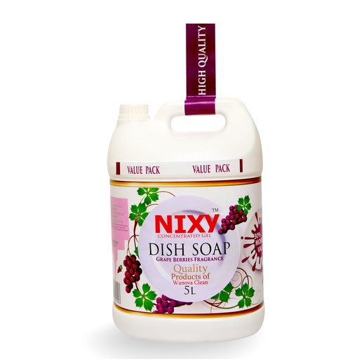[8906100940005-5] NIXY Dishwash Gel - Grape Berry Fresh - 5 L