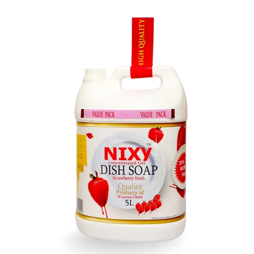 [8906100940005-3] NIXY Dishwash Gel - Strawberry Fresh - 5 L