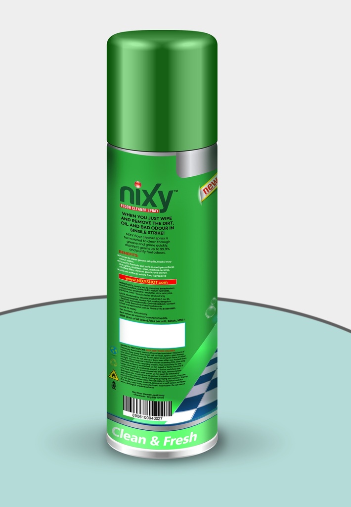 Nixy Floor Cleaner Liquid Spray- Pine Fresh -  (Bye Bye 8L) (300 Loads) King Size 500 ml