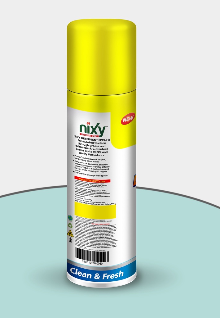 Nixy Laundry Spray - Front Load - Light Citrus Fresh - King Size 500 ml