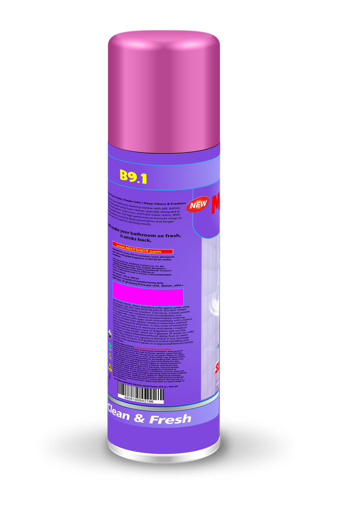 Mr. Bathy Bathroom Cleaner De-scaler Spray B9.1 - 343 / 400 ml