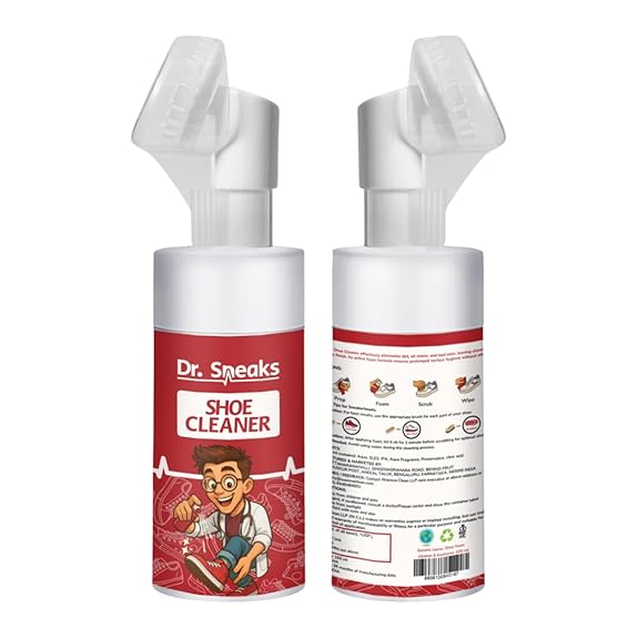 Dr. Sneaks Hybrid Shoe Foam Pump Cleaner - 100 ml with Brush