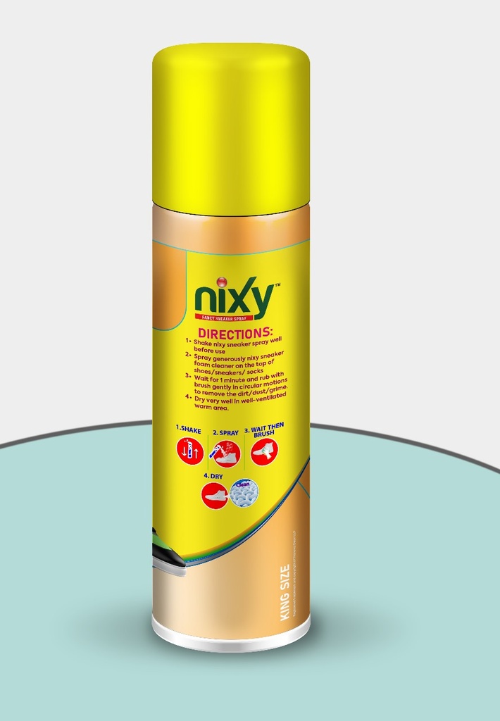 NIXY Sneaker & Shoes Cleaner Spray - Peach Scent- King Size 500ml