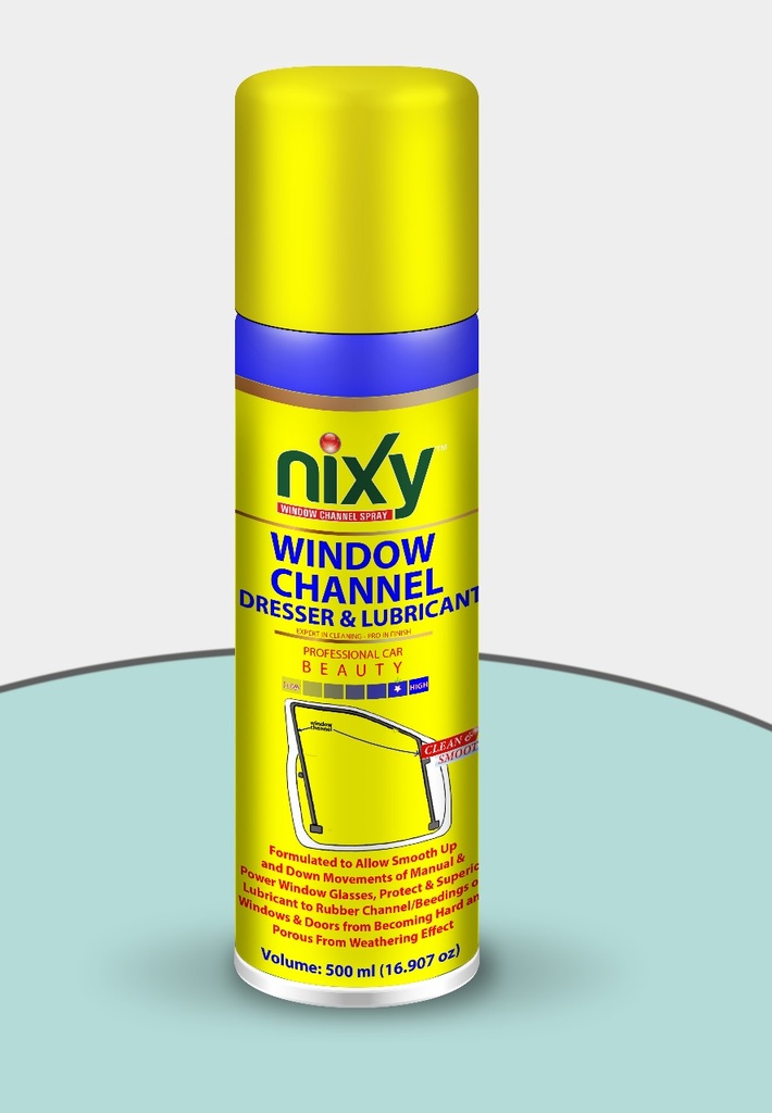 Nixy Window Channel Dresser & Lubricant Spray - King Size 500 ml