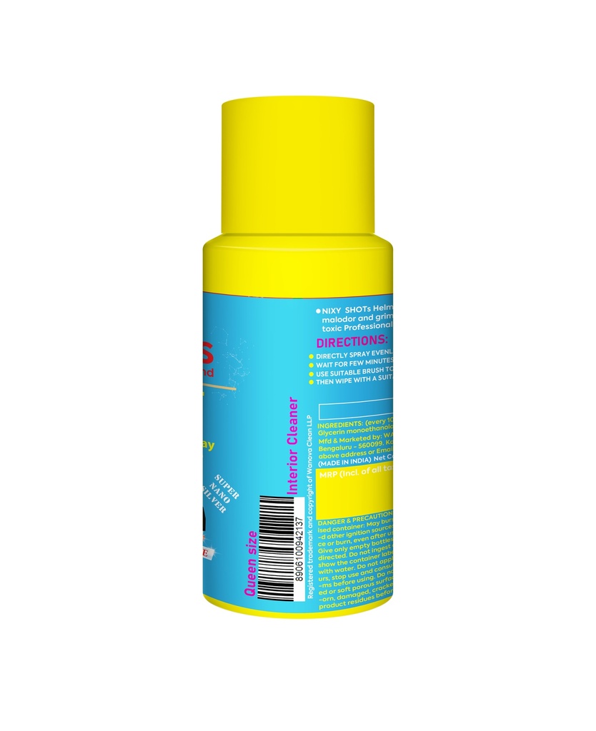 NIXY Helmet Cleaner Spray - Queen Size Aqua Fresh- 100 ml