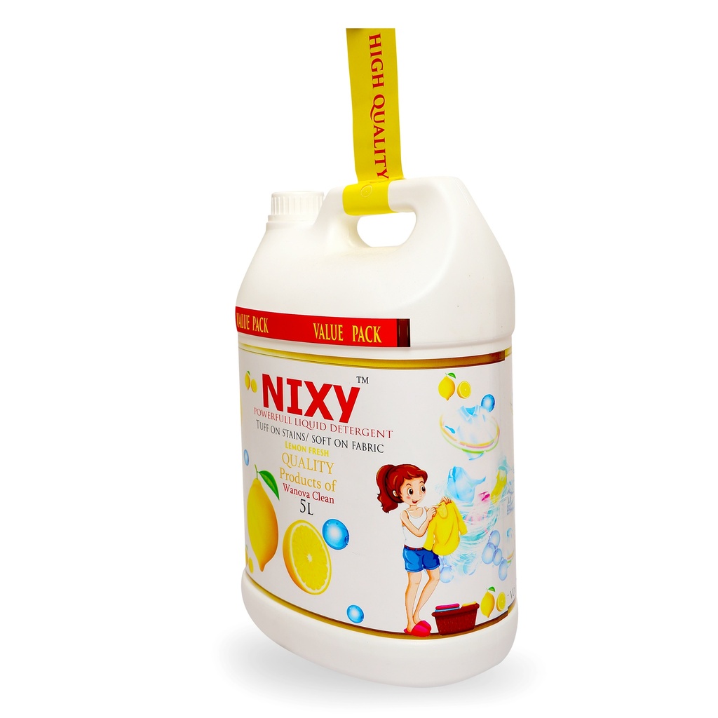 NIXY Fabric Detergent - Front Load - Lemon Fresh - 5 L