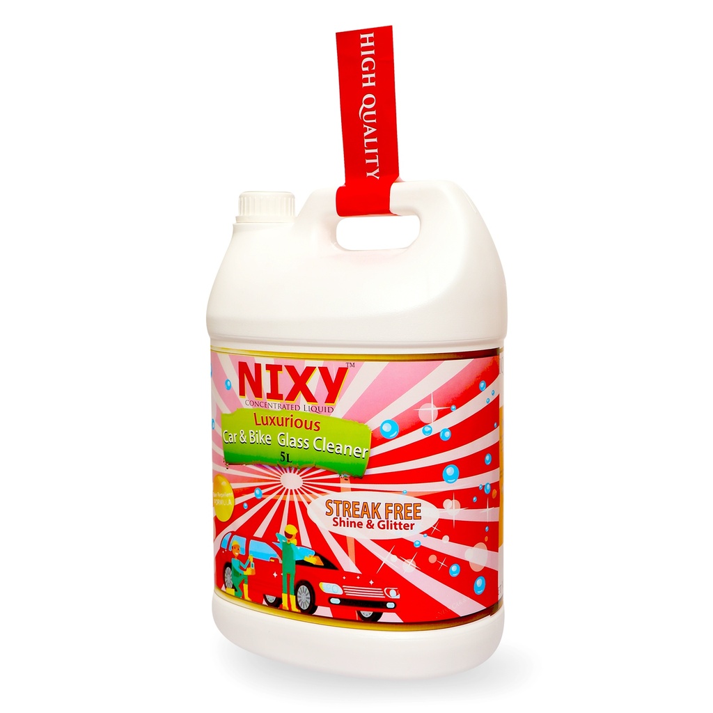 NIXY Glass Cleaner & Rain Repellent (Sweet Pink) 5 L