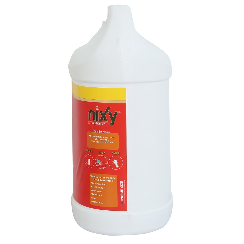 NIXY Tire Polish & Cleaner Liquid Pearl Charcoal Black - 5 L