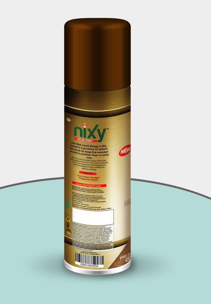 side Nixy Wood Polish Spray - Sandal Wood - King Size 500 ml