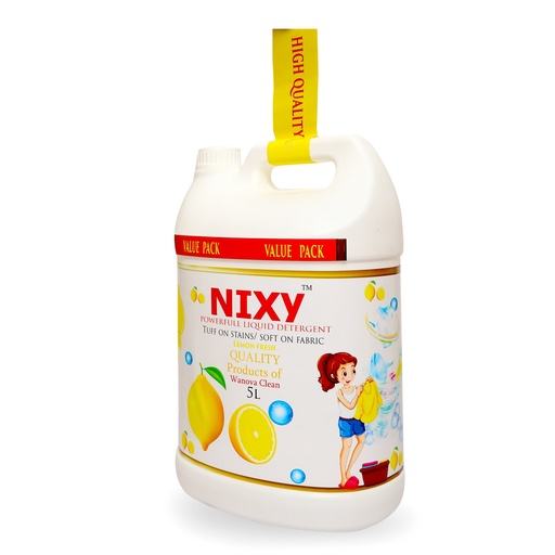 NIXY Fabric Detergent - Front Load - Lemon Fresh - 5 L