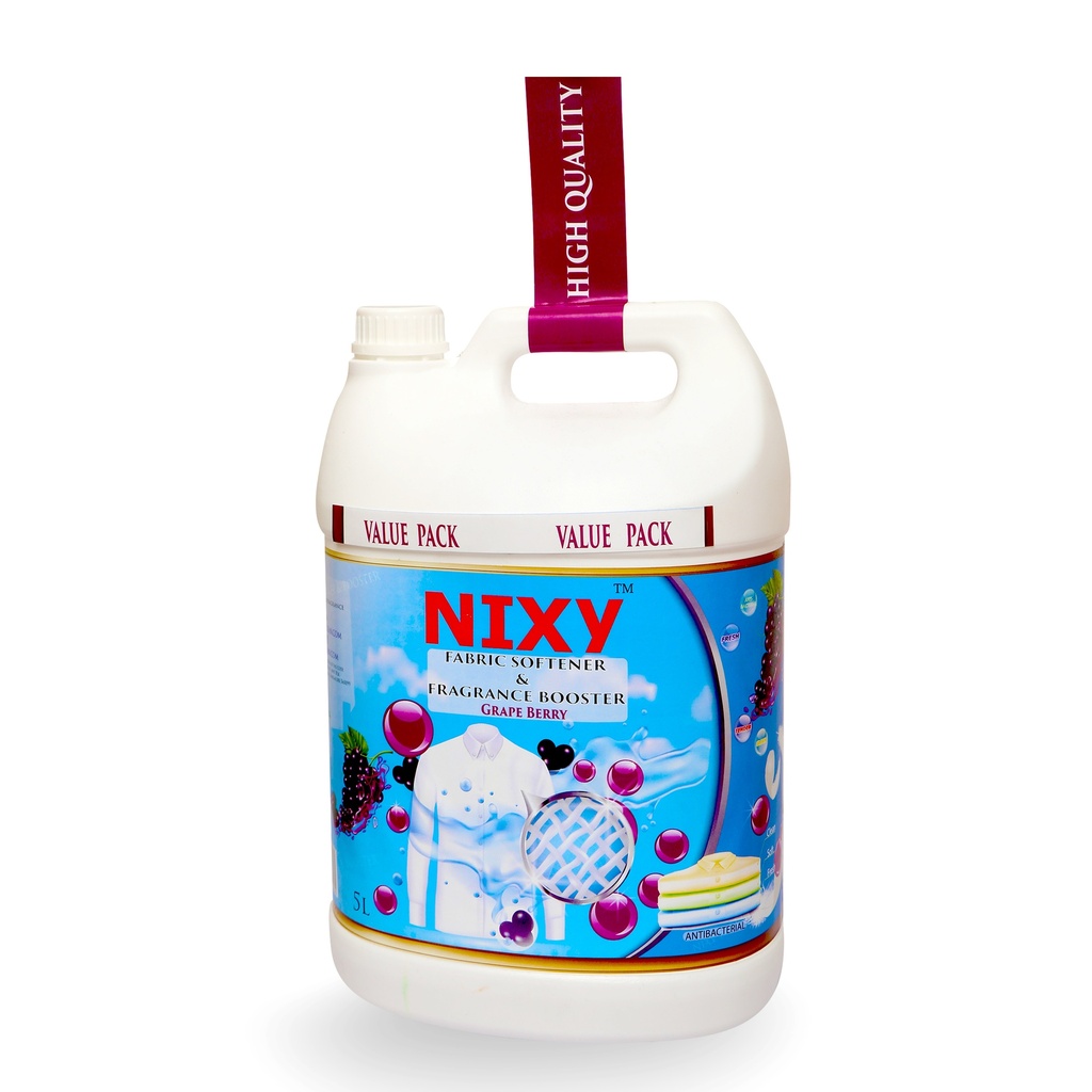 NIXY Fabric Softener & Fragrance Booster - Grape Berry Fresh - 5 L