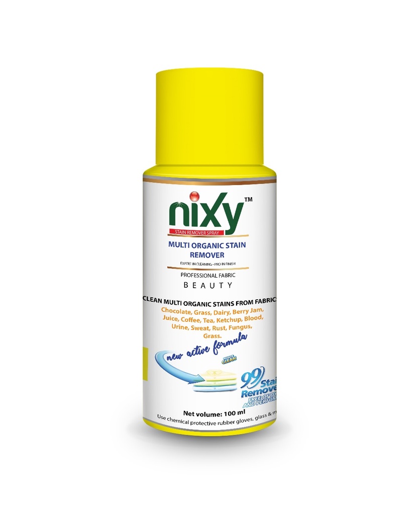 Nixy Multi Organic Stain Remover Spray- for Fabrics - 100 ml