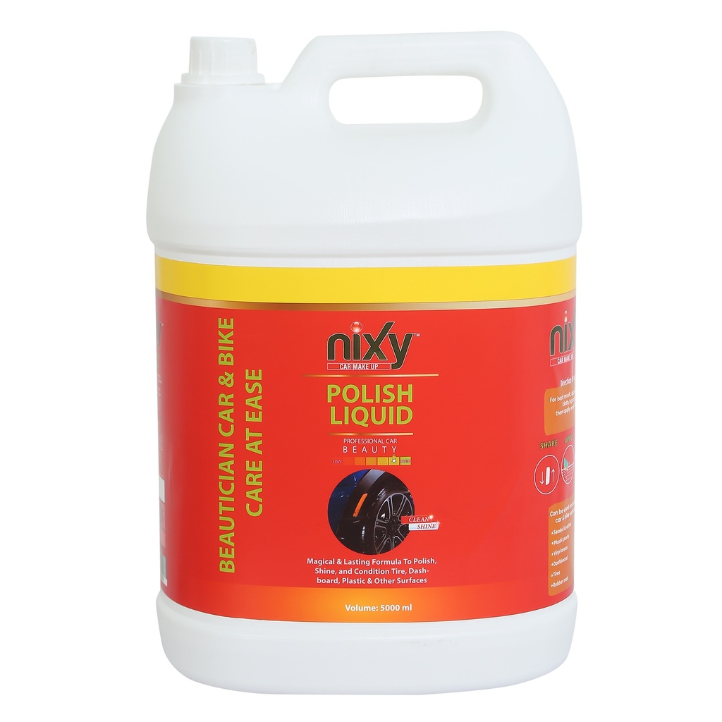 NIXY Tire Polish & Cleaner Liquid Pearl Charcoal Black - 5 L