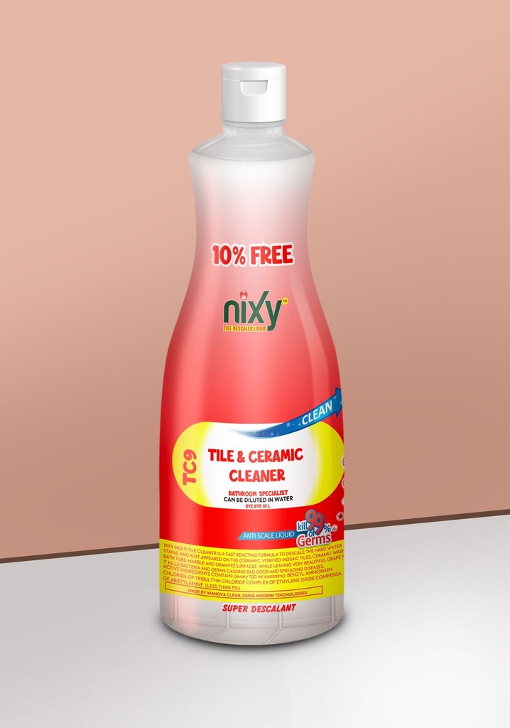 NIXY TILE & CERAMIC CLEANER & DESCALER LIQUID TD9 GRAPES - 1 L