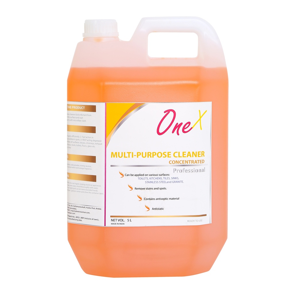 One X Multi Purpose Cleaner  - Orange Blast - 5 L