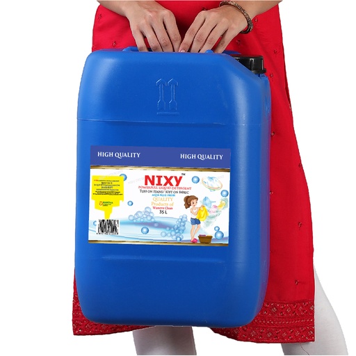 [974] NIXY Fabric Detergent - Front Load - Aqua Blue Fresh - 35 L