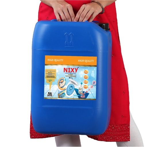 [932] NIXY Toilet Antiseptic Bowl & Sink Cleaner - Aqua Blue - Acid - 35 L