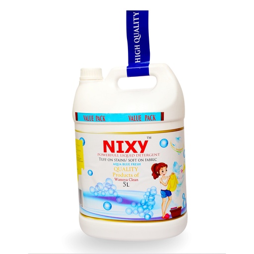 [940296-1] NIXY Fabric Detergent - Front Load - Aqua Blue Fresh - 5 L